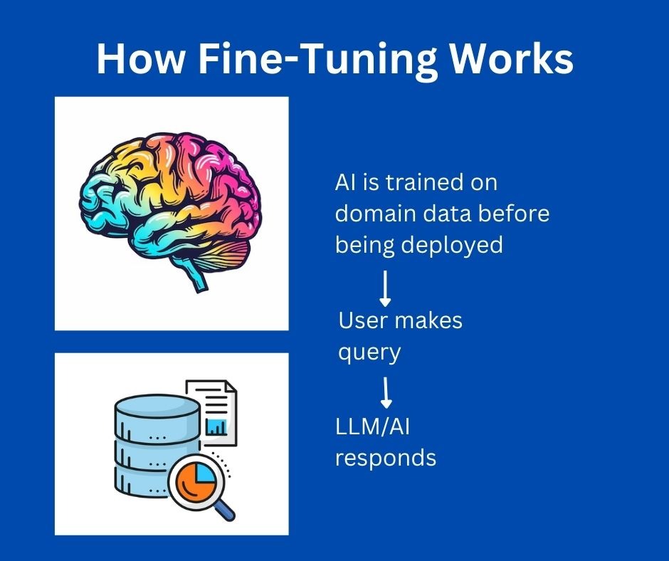 RAG or Fine-Tuning? Lessons from the Trenches of Enterprise AI Implementation Diagram of how fine-tuning works